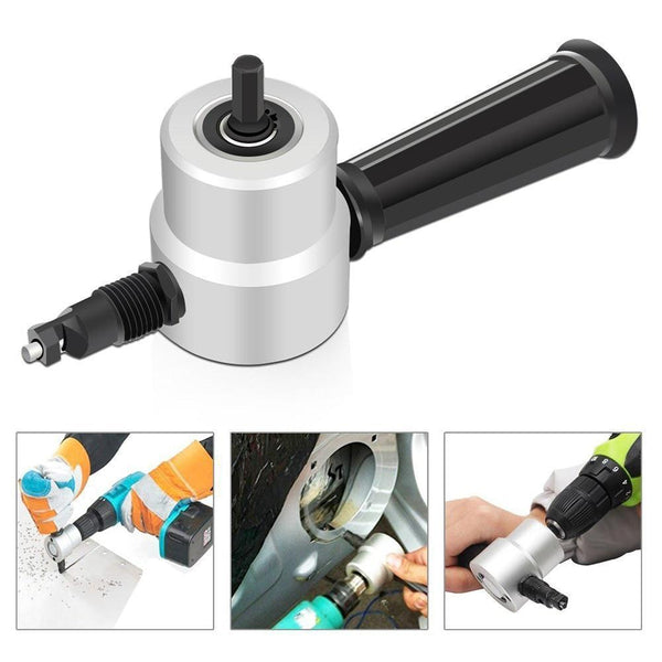 Multi-function 160A Double Head Sheet Metal Electric Cutter Power Hand Electric Saws Drill Attachment Nibbler Cutting Tools